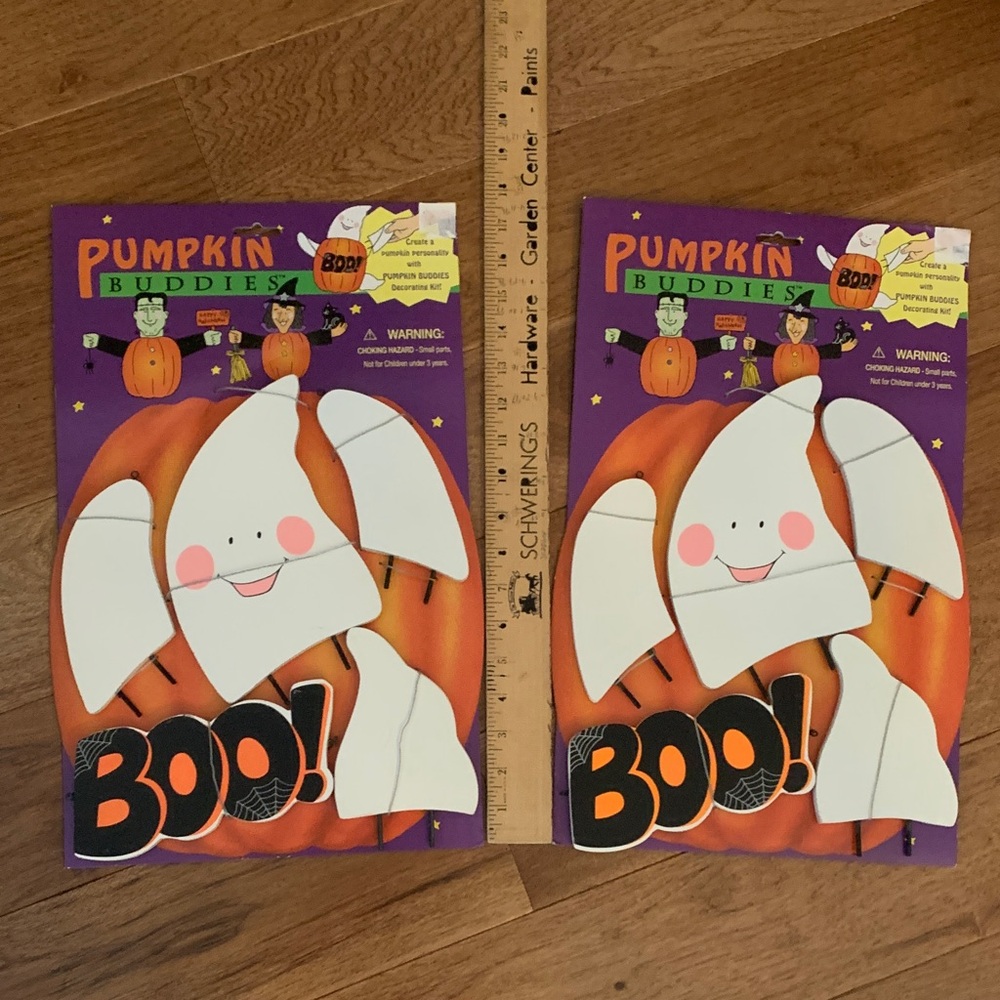 2 Ghost Decorating Kits for Halloween Pumpkin